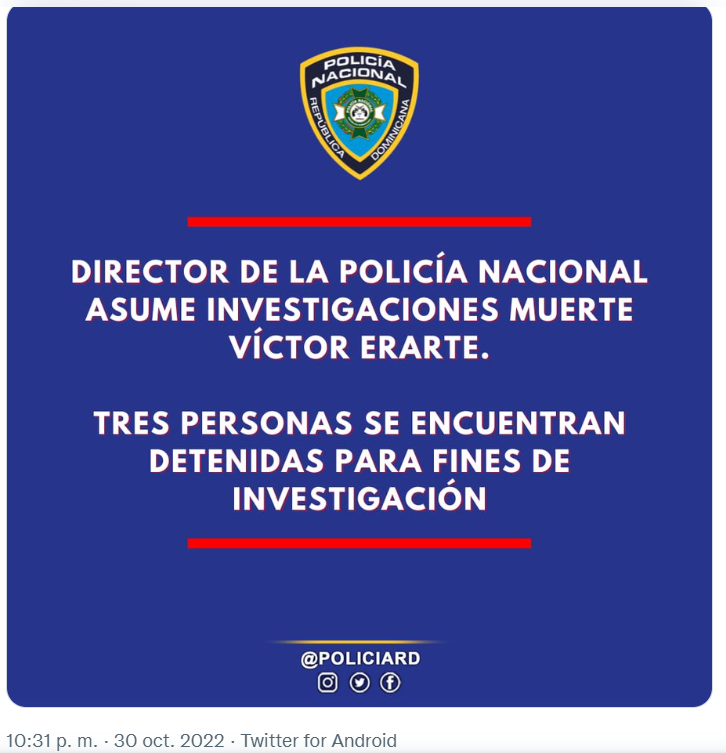 VITICO ERARTE 2 Tres detenidos por muerte del folclorista Vitico Erarte