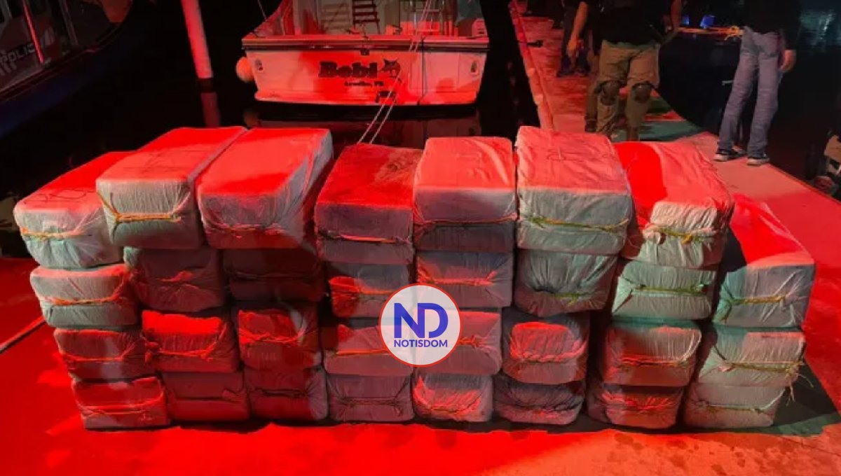 Incautan 901 kilos de cocaína de embarcación que intentaba llegar a Guayama, Puerto Rico