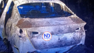 Encuentran quemado vehículo del empleado de la Procuraduría asesinado en Santiago