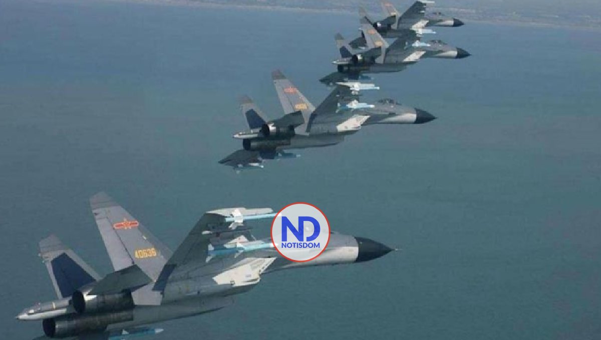 China envía un número récord de aviones guerra a isla de Taiwán