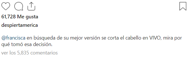 FRANCISCA LACHAPEL 8 Francisca reivindica su cabello crespo y se lo corta en vivo
