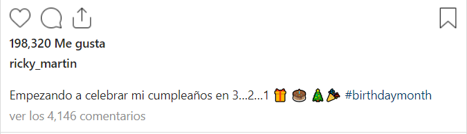 Al ritmo de batucada brasileña Ricky Martin baila en su cumpleaños 4 INTAGRAM RICKI Al ritmo de batucada brasileña Ricky Martin baila en su cumpleaños