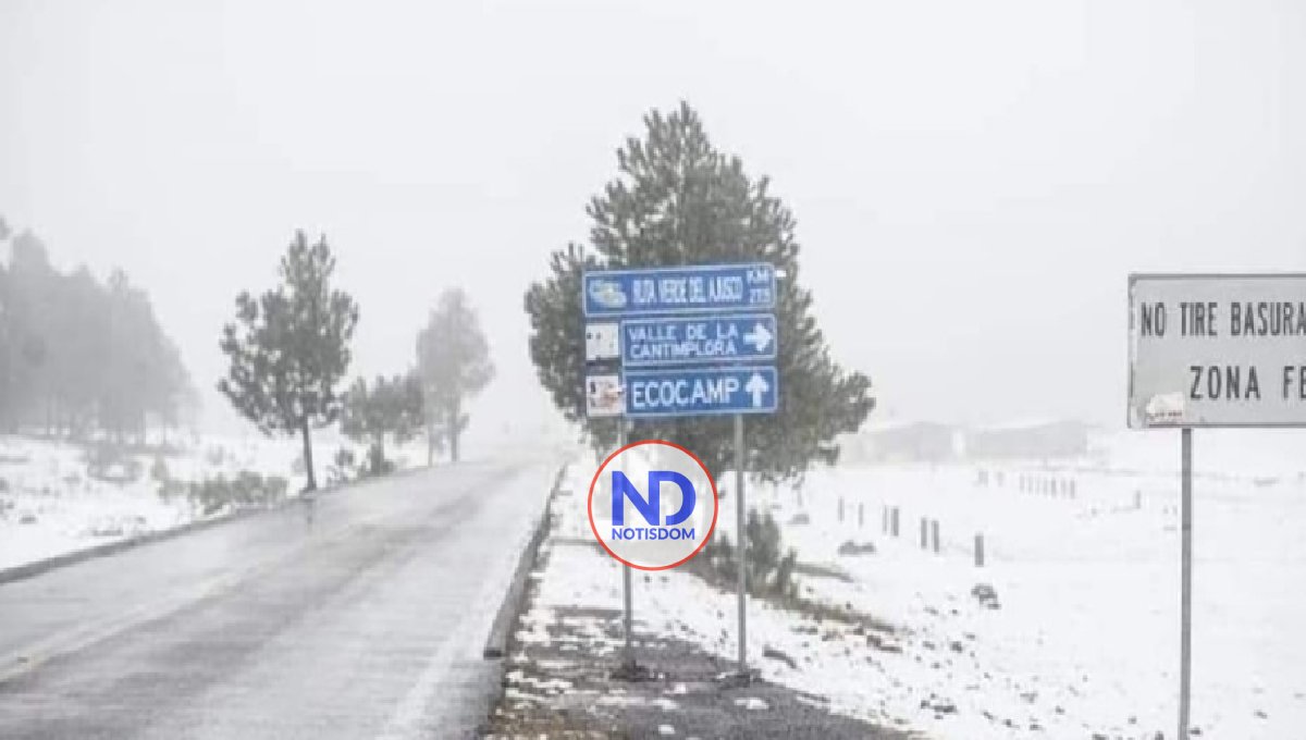 Apretó el frío en capital de México donde nevó en tres alcaldías