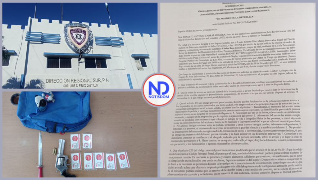 3 FOTOS A NOTISDOM 18 Capturan en Neyba a "Yunior Rap", buscado por el homicidio de Robelín Trinidad