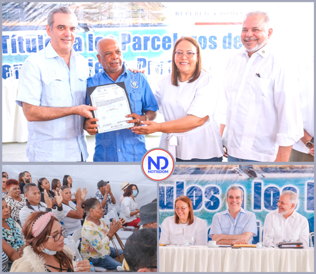 3 FOTOS D NOTISDOM 1040 6 Rafael Salazar valora la entrega de títulos a productores agropecuarios de Vallejuelo