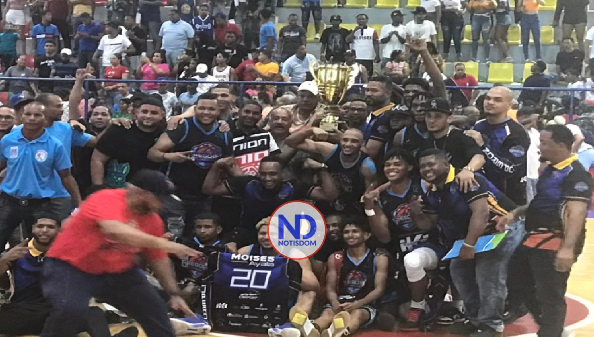 Club Gregorio campeón Torneo Baloncesto Superior de Barahona
