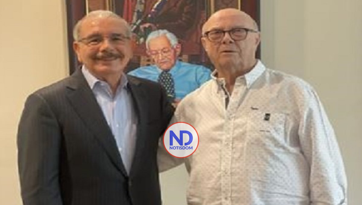 Hipólito Mejía visita a Danilo Medina con motivo del nuevo año