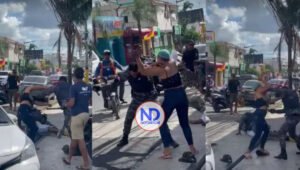 Se registra enfrentamiento entre agentes policiales y civiles en Higüey