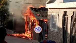 Policía apresa joven que incendió la casa de su madre por no darle dinero para drogas
