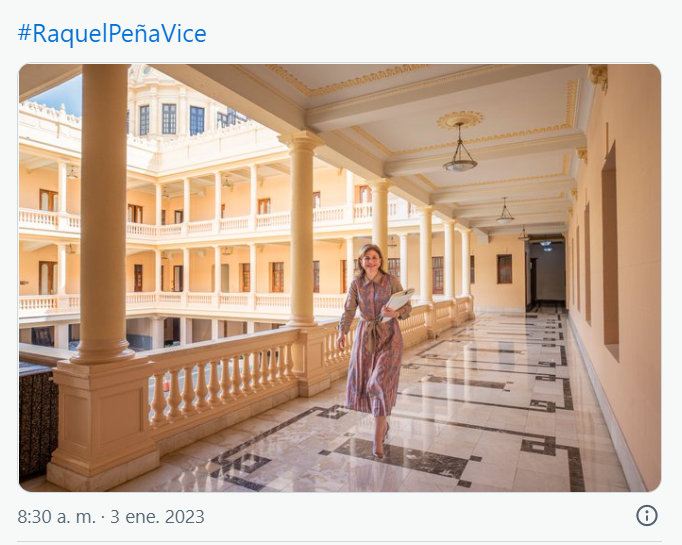 RAQUEL PENA 45 Vicepresidenta llama a encarar los retos con una actitud positiva