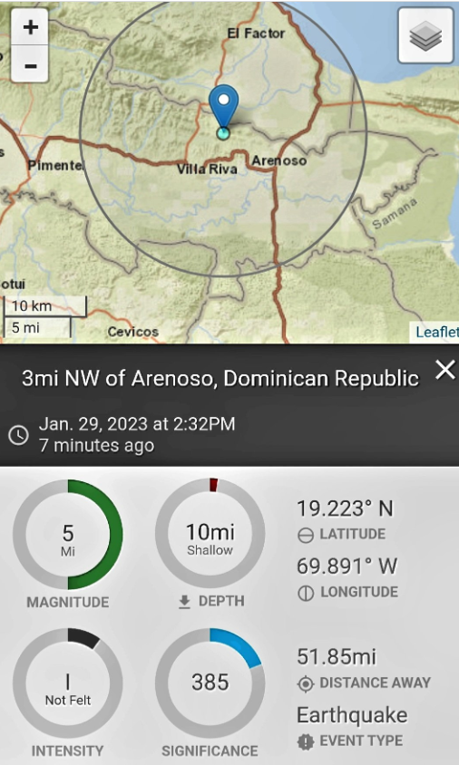 TEMBLOR 11 Se registra temblor de tierra de 5.0; se siente en varias comunidades del país