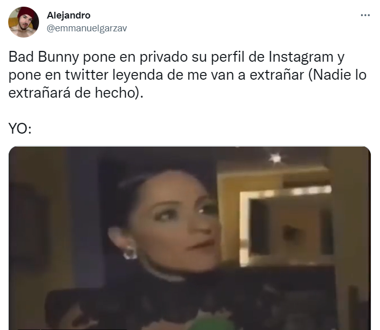 TWITTER BAD BUNNY 2 Bad Bunny privatiza sus cuentas de Instagram y Twitter