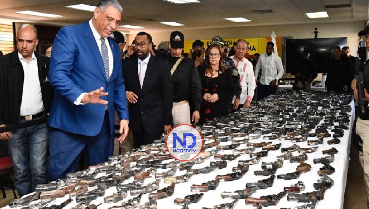Ministerio dice saca de las calles 503 armas de fuego en Santiago