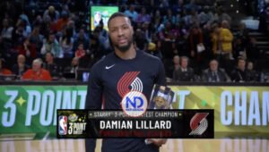 Damian Lillard gana competencia de triples en Juego de Estrellas