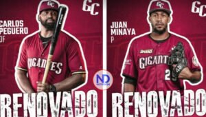 Gigantes del Cibao renueva contrato a seis jugadores