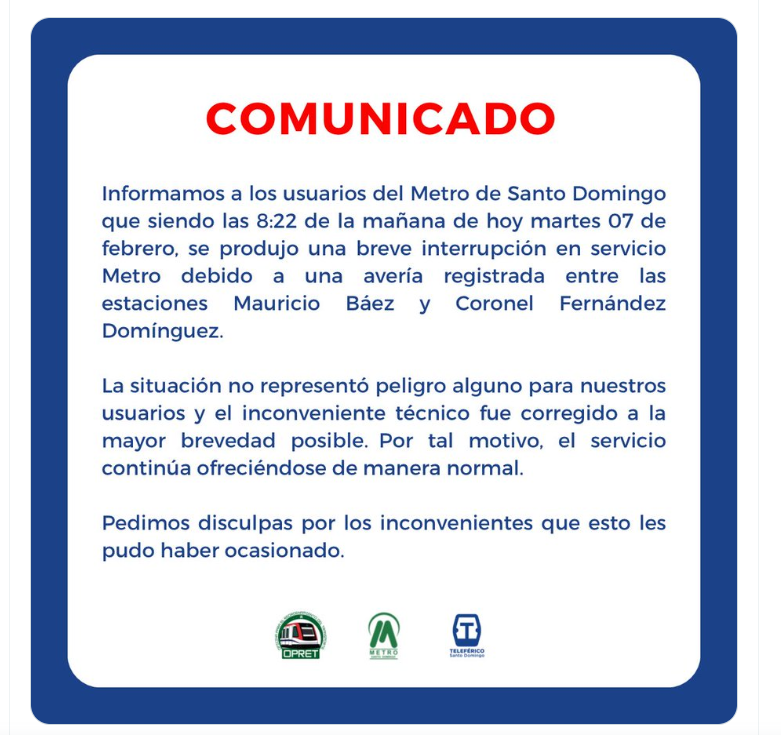 METRO 20 Retrasos en Metro de Santo Domingo incomoda a usuarios