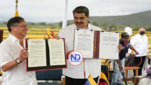 Firmaron acuerdo comercial los presidentes Colombia y Venezuela