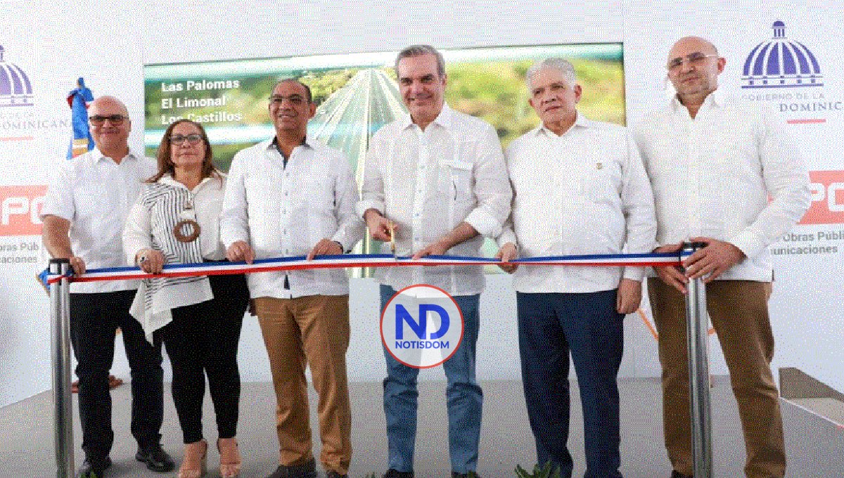 Abinader inaugura reconstrucción Circunvalación Norte de Santiago