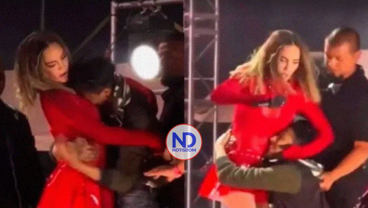 Belinda sufre agresión con un fan durante show en vivo: “Me lastimó”