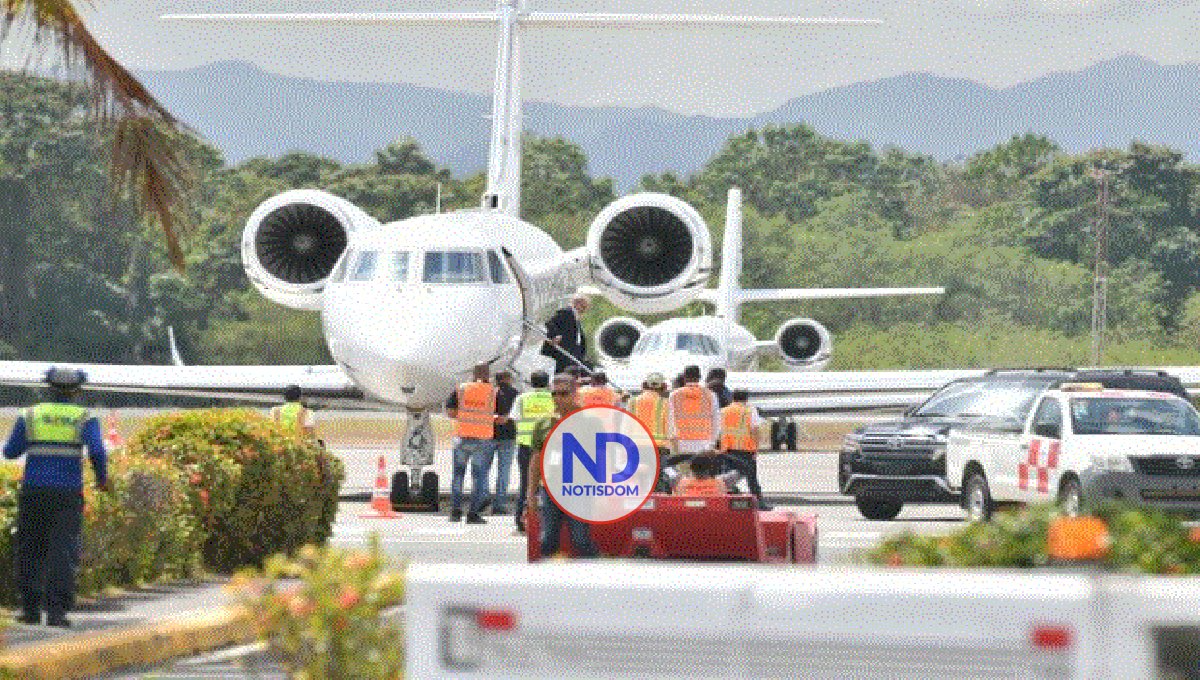 Danilo llegó al país en vuelo privado procedente de Estados Unidos