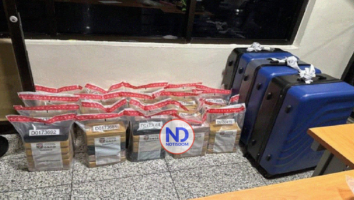 Incautan más de 100 paquetes de cocaína en Aeropuerto Internacional Las Américas