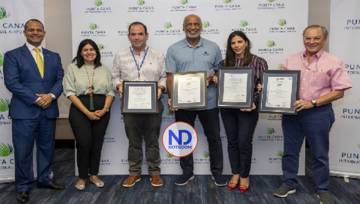 Aeropuerto Punta Cana obtiene 2 certificaciones internacionales