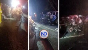 Cinco muertos deja accidente en kilómetro 77 de autopista Duarte