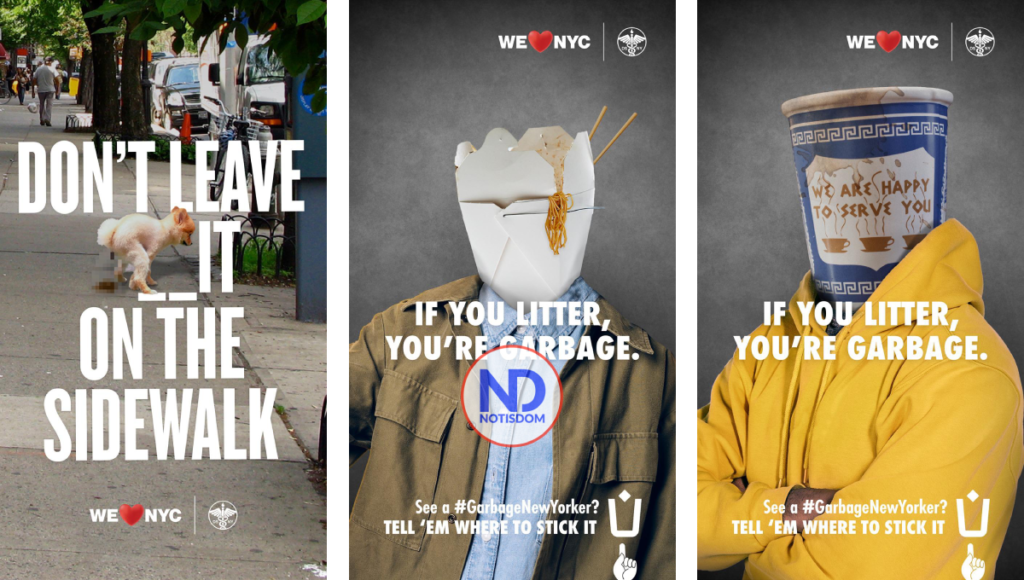 NOTISDOM FOTOS 2023 04 10T122256.782 Alcaldía NYC lanza campaña para avergonzar a "neoyorquinos basura"