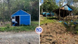 Desalojan construcciones en área protegida del río Jaya, en Duarte