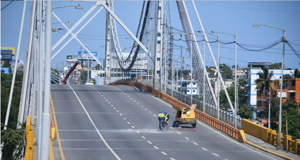 PUENTE DUARTE 9 MOPC inicia reparación del puente Duarte por tercera vez en menos de seis meses