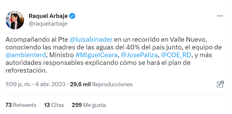 RAQUEL ALBAJE 17 1 Abinader pide acción «contundente» contra responsables incendios forestales