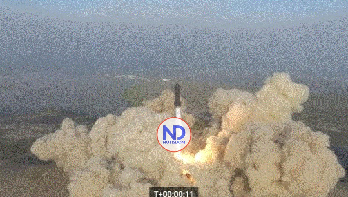 Explota cohete Starship en el aire, poco después despegar