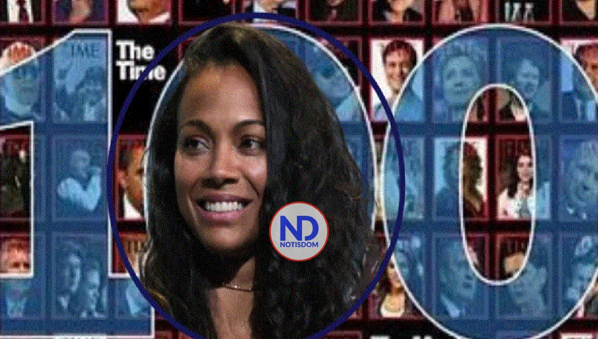 Zoe Saldaña dentro de las 100 influyentes del 2023