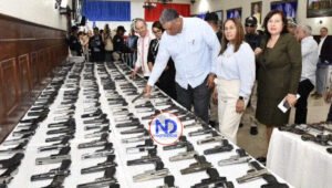 Interior y Policía recibe 719 armas decomisadas en provincia Duarte