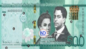 Banco Central emite billetes de RD$500.00, año 2022 con nuevo hilo seguridad