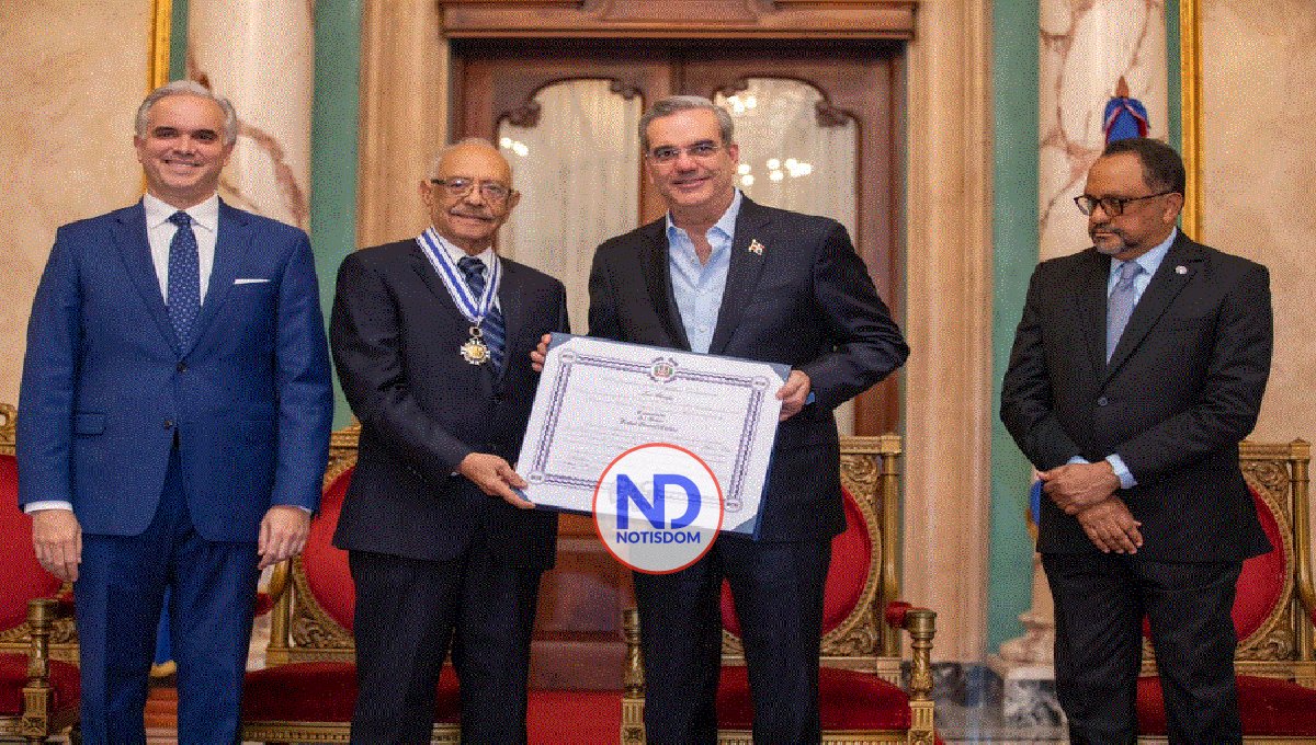 Abinader condecora a Gamundi con Orden Duarte, Sánchez y Mella