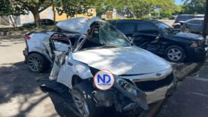 Dos personas muertas y dos heridas en accidente de tránsito en Santiago