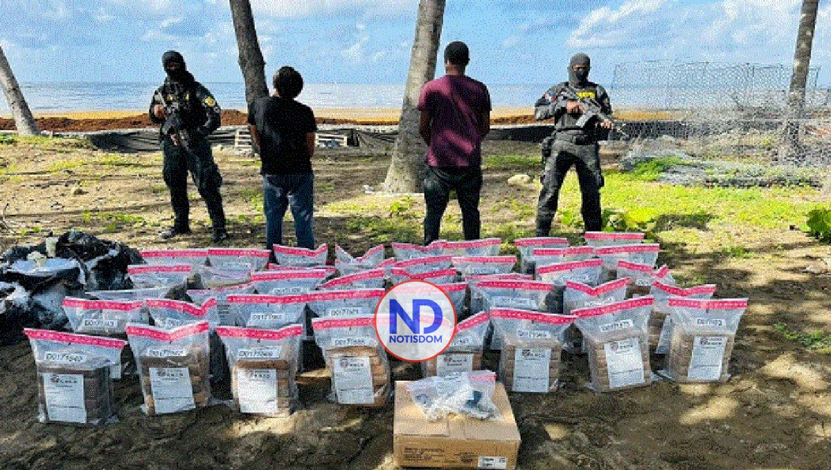 Detienen a dos y ocupan 240 paquetes de cocaína en SDE