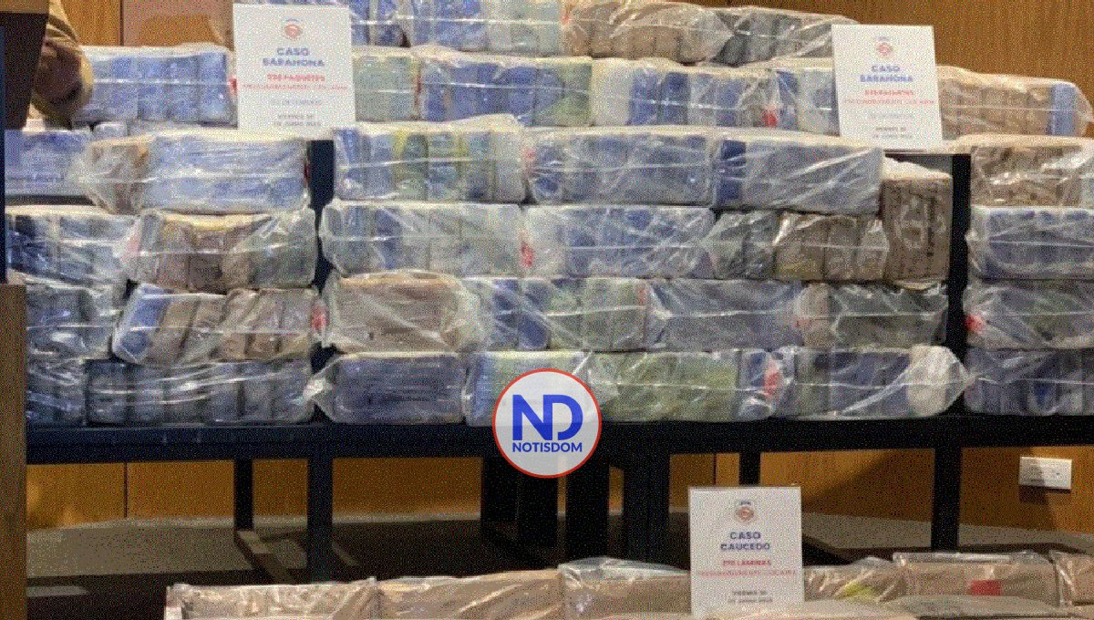 Ocupan 338 paquetes cocaína en Barahona y 270 láminas en SDE