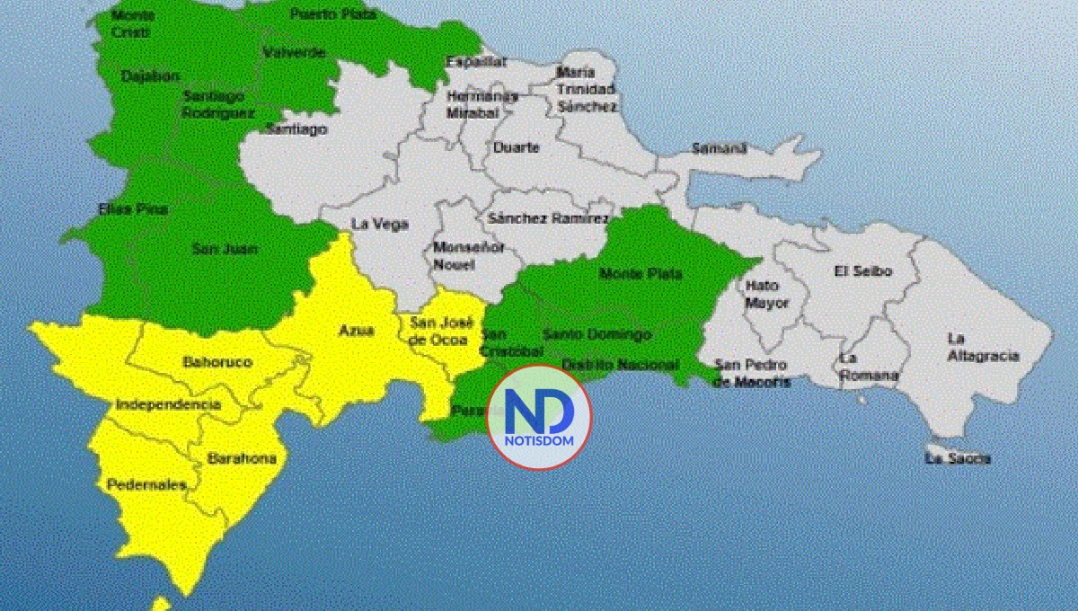 COE aumenta a 18 las provincias en alerta verde y amarilla por lluvias