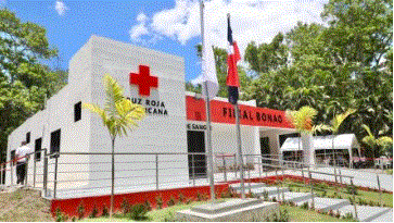 FILIAL DE LA CRUZ ROJA Abinader encabezó este domingo actos Santiago y Monseñor Nouel