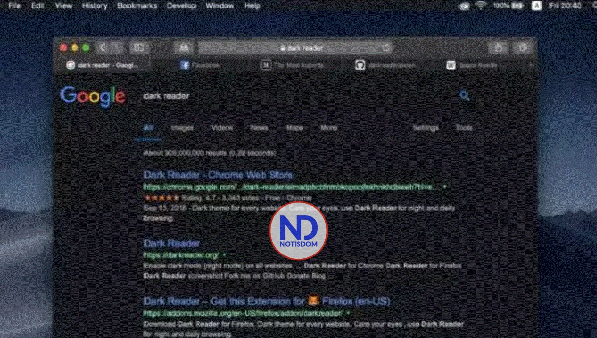 ¿Cómo habilitar el modo oscuro en cualquier página web?