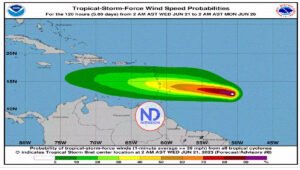 Parte de las Antillas Menores está bajo vigilancia meteorológica por la tormenta Bret