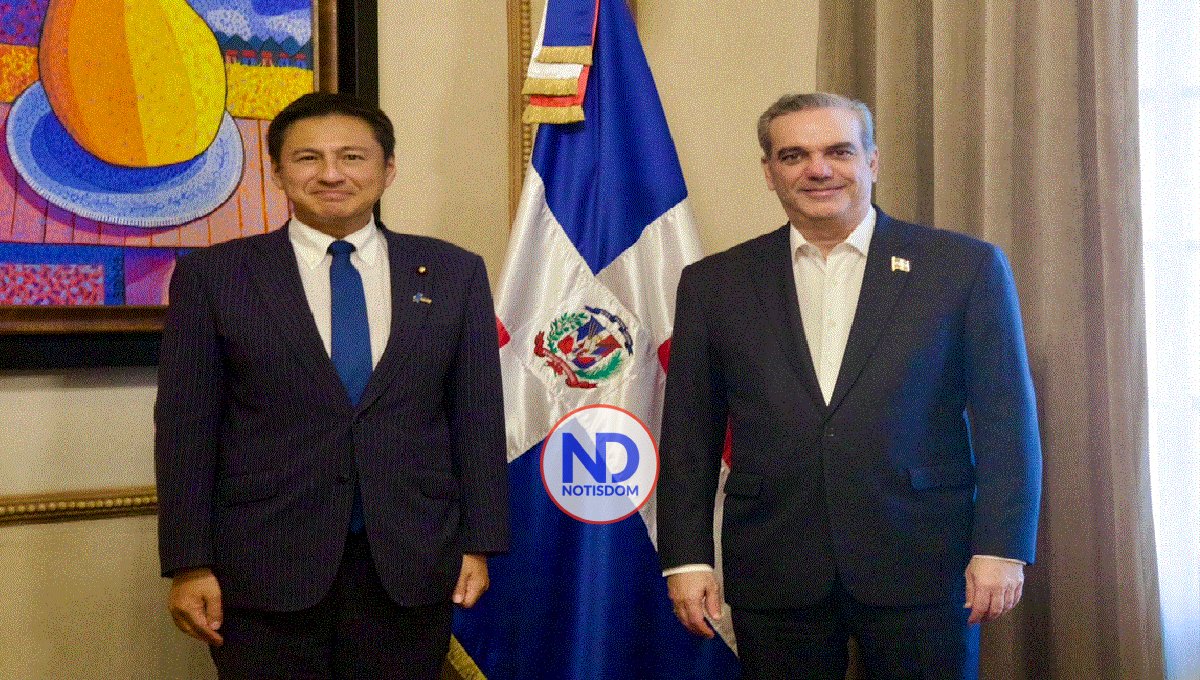 Abinader sostiene encuentro en el Palacio Nacional con ministro de Asuntos Exteriores de Japón
