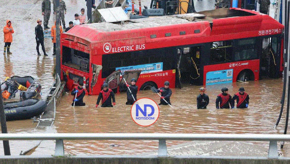 Fuertes lluvias dejan 40 muertos y desaparecidos en Corea del Sur