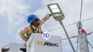 Edesur informa rehabilita redes eléctricas e ilumina la comunidad Pueblo Nuevo en SJM