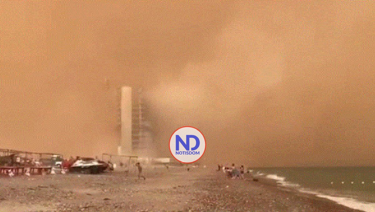 Impresionante tormenta de arena en municipios de Sonora, México