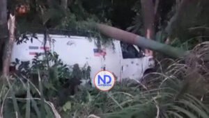 Al menos cinco heridos tras accidente de tránsito de un minibús en Santiago Rodríguez