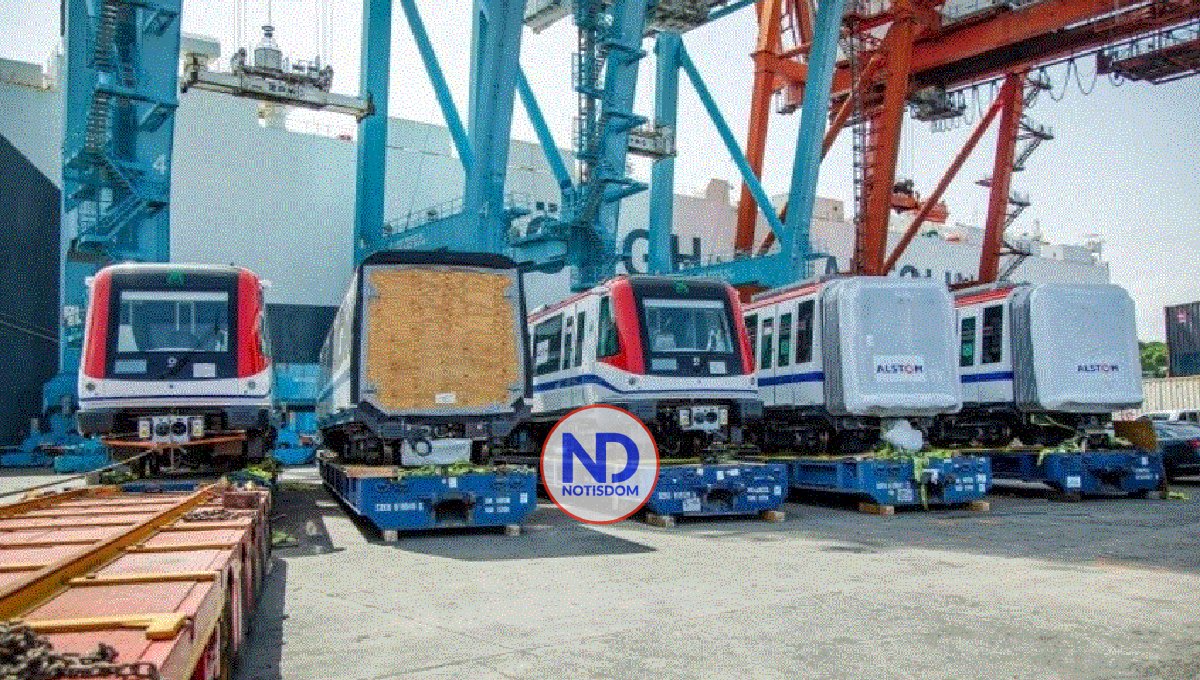 Llegan seis vagones para ampliar capacidad metro Santo Domingo 2 Llegan seis vagones para ampliar capacidad metro Santo Domingo