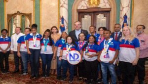 Abinader recibe participantes RD en Olimpiadas Especiales 2023